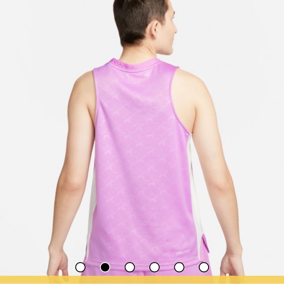 Nike Dri-Fit Purple & White Basketball Jersey Tank Top | Size 3XL - Picture 3 of 13